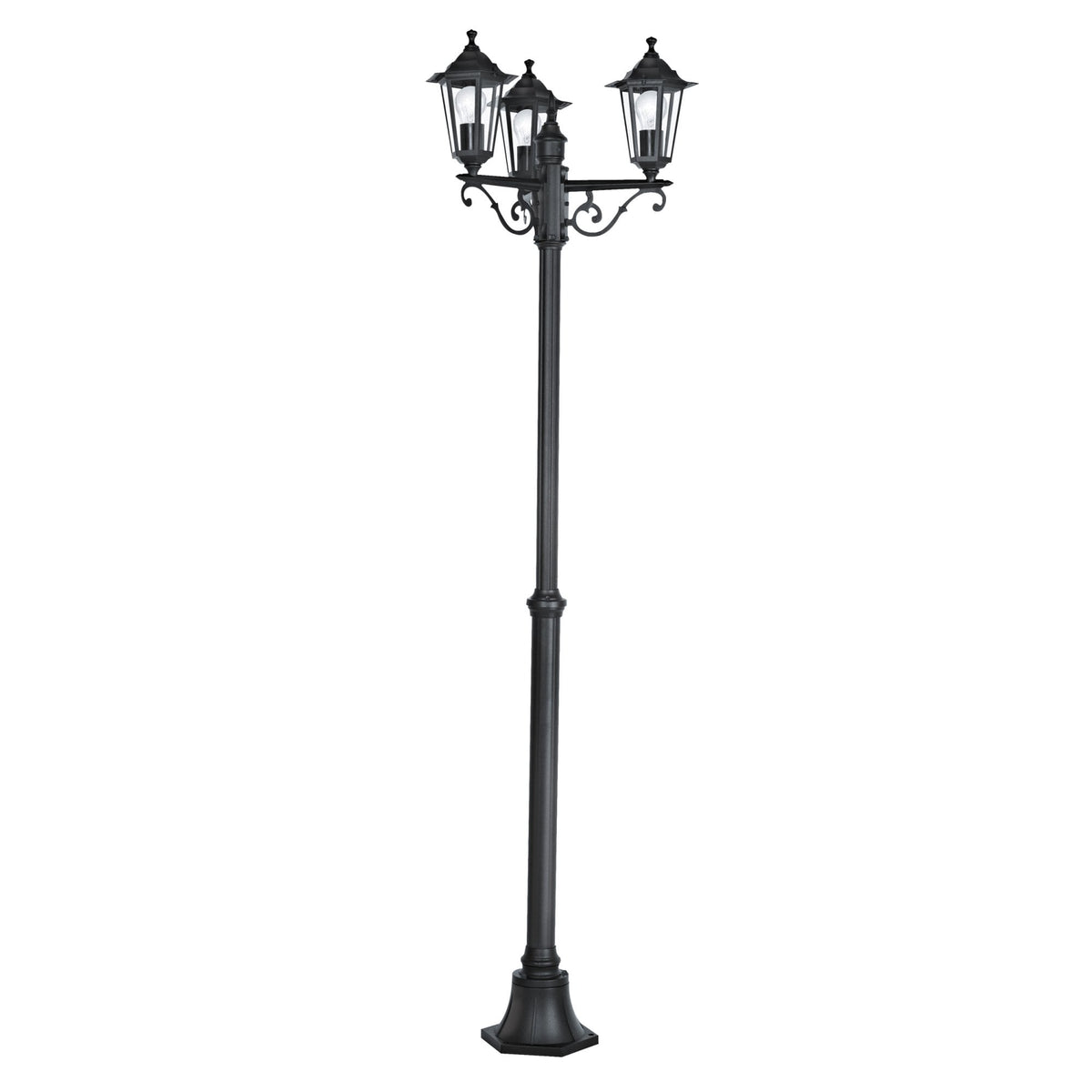 Laterna 4 Black IP44 Exterior Cast Aluminium Post Light