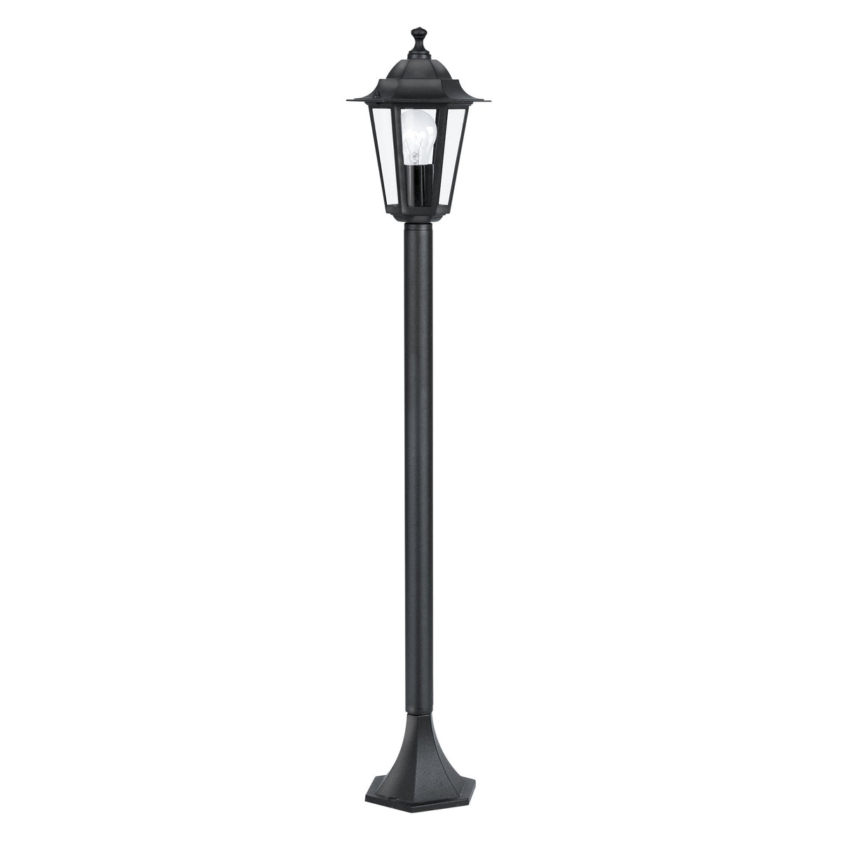 Laterna 4 Black IP44 Exterior Cast Aluminium Small Post Light