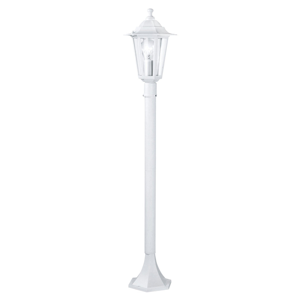 Laterna 5 White IP44 Exterior Cast Aluminium Small Post Light