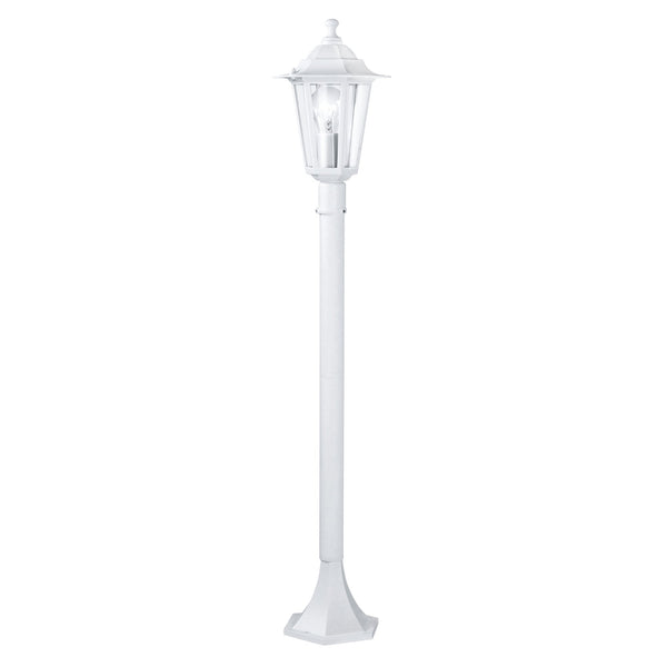 Laterna 5 White IP44 Exterior Cast Aluminium Small Post Light