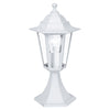Laterna 5 White IP44 Exterior Cast Aluminium Pedestal Light