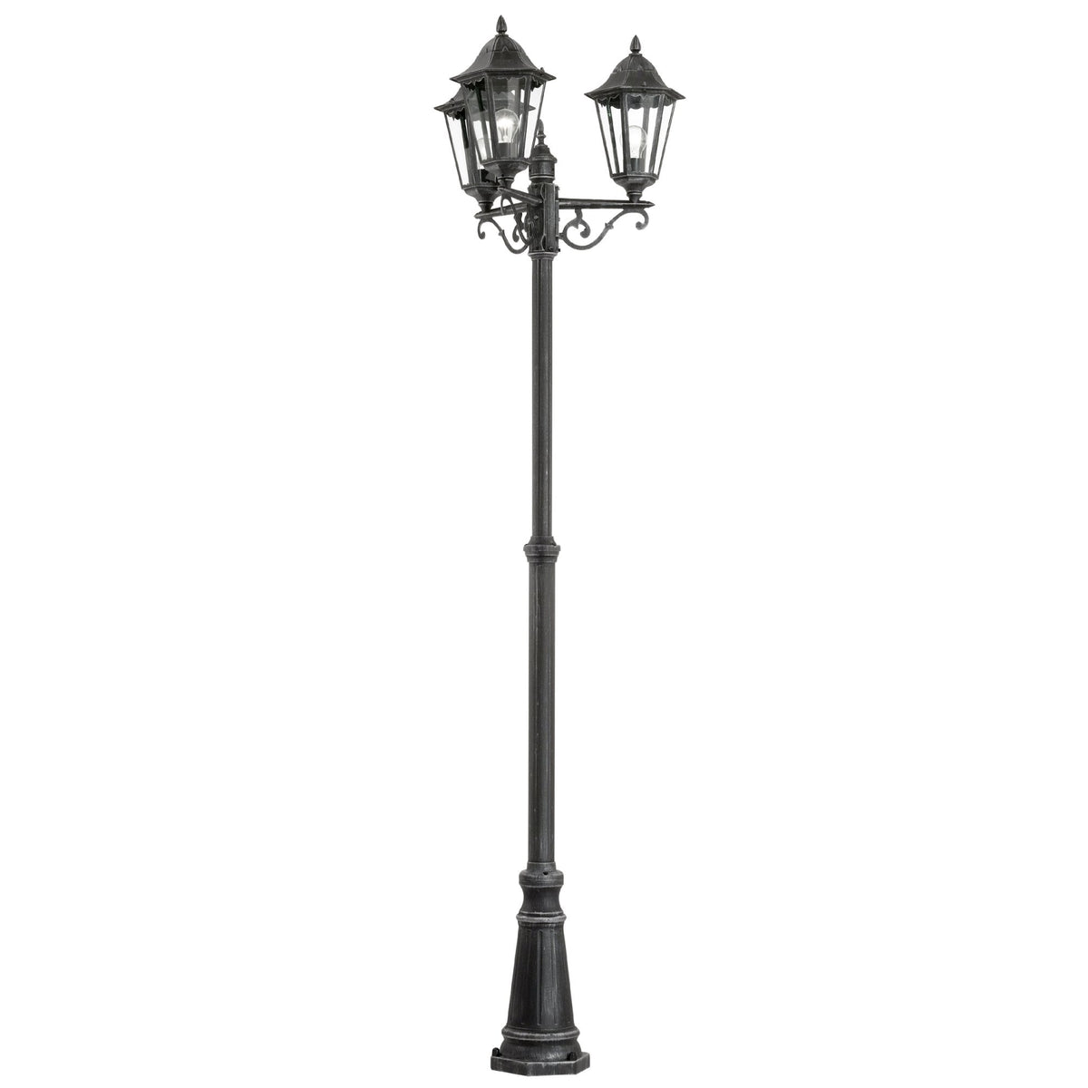 Navedo Black IP44 Exterior Cast Aluminium Lamp Post Light