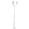 Navedo White IP44 Exterior Cast Aluminium Lamp Post Light