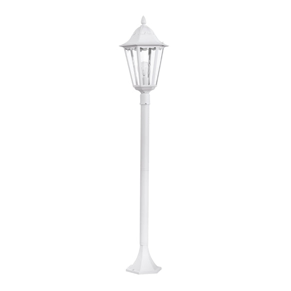 Navedo White IP44 Exterior Cast Aluminium Small Post Light