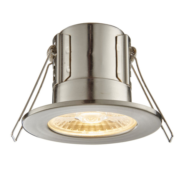 Shield Eco 500 IP65 4W 3000K Dimmable LED Downlight in Satin Nickel