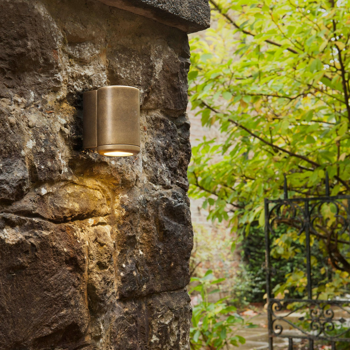 Jura Single Exterior Solid Brass Wall Light