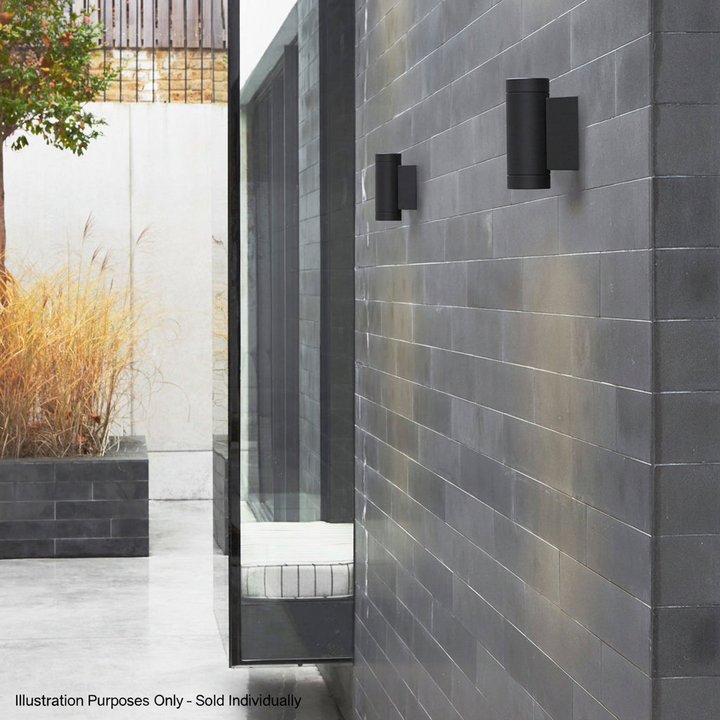 Dartmouth Twin LED IP54 Exterior Wall Light in Black