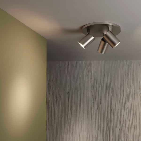 Ascoli Triple Round Spotlight in Matt Nickel