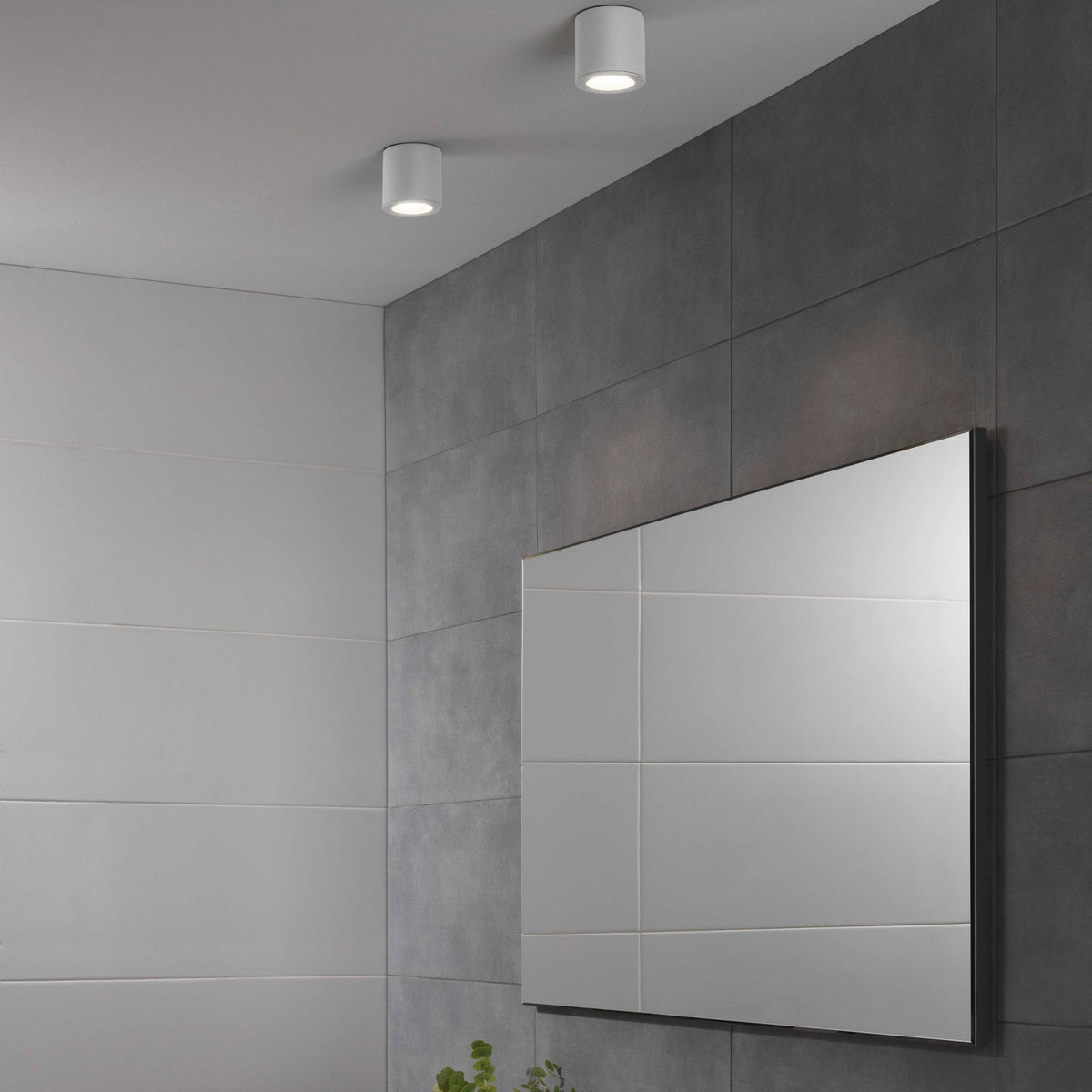 Kos Surface Mounted GU10 Downlight IP65 in White