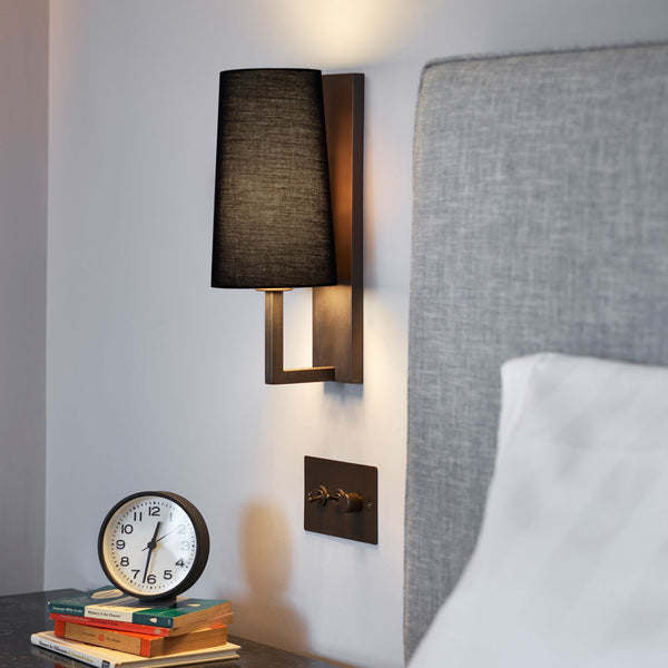 Riva 350 IP44 Wall Light in Bronze