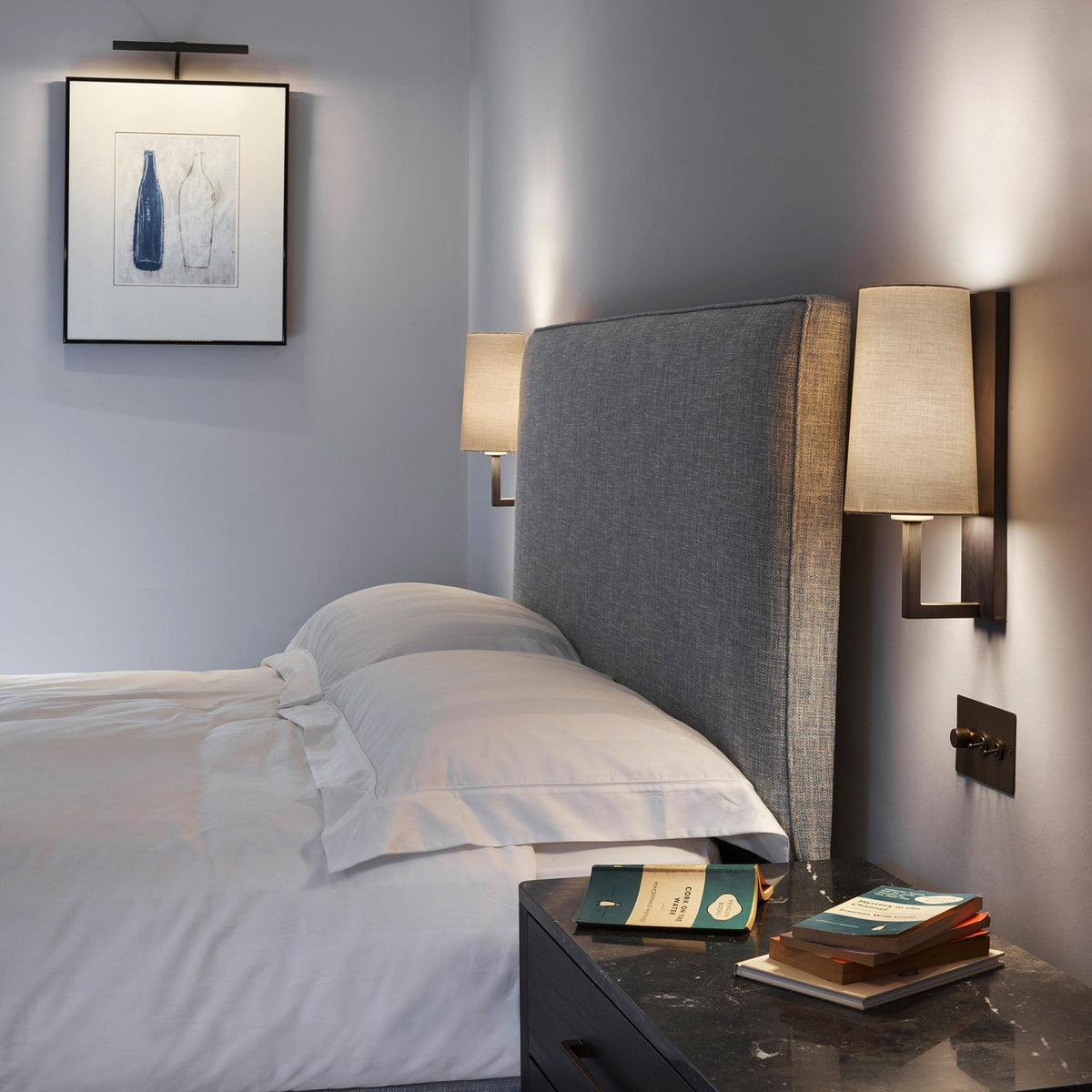 Riva 350 IP44 Wall Light in Bronze