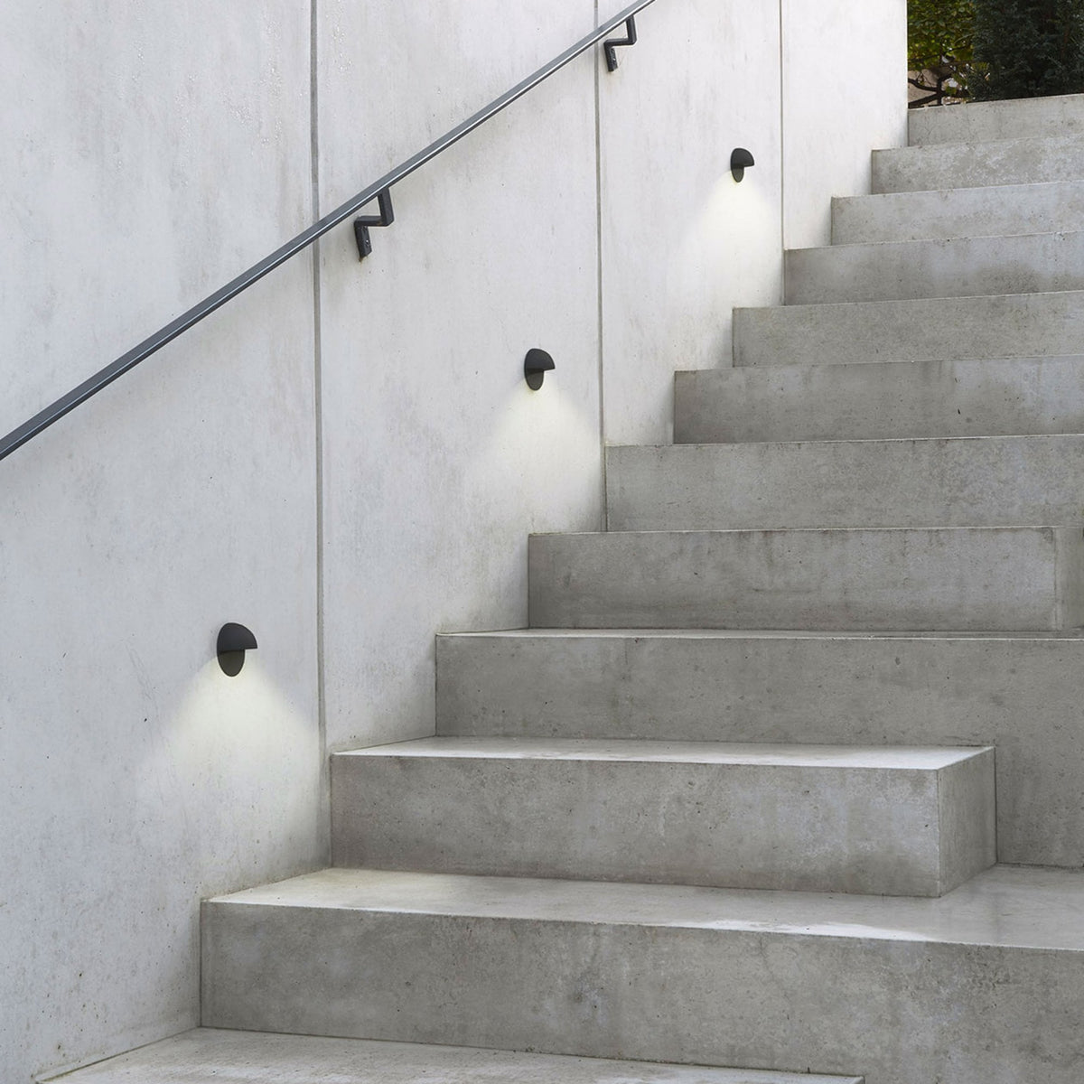 Tivola LED Black IP65 Exterior Recessed Wall Light