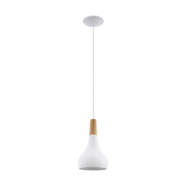 Sabinar Small Steel Pendant Light in White