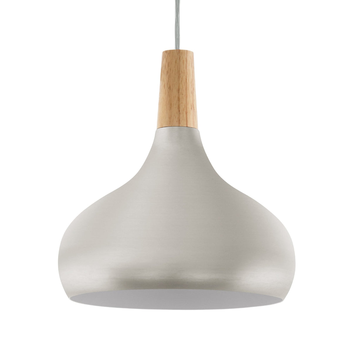 Sabinar Medium Steel Pendant Light in Brushed Silver