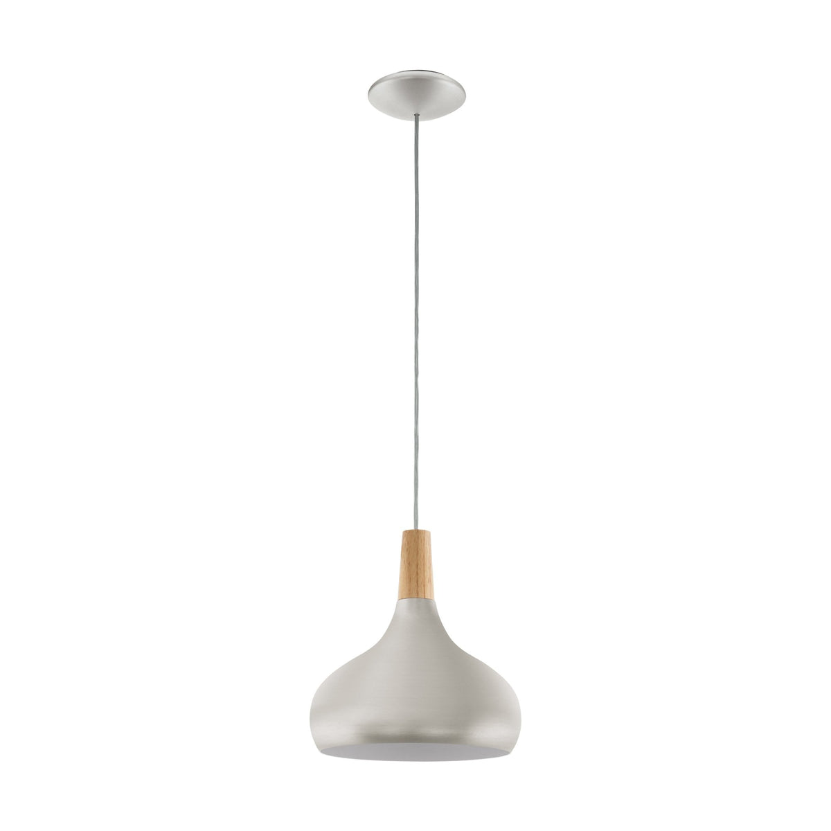 Sabinar Medium Steel Pendant Light in Brushed Silver