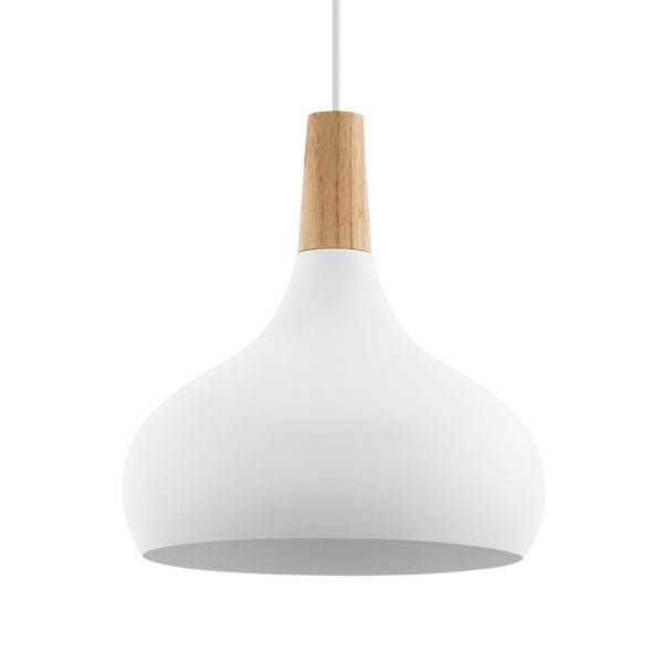 Sabinar Medium Steel Pendant Light in White