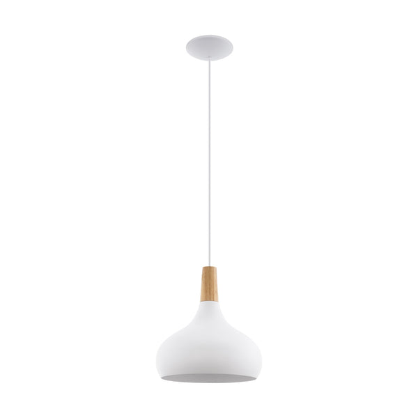 Sabinar Medium Steel Pendant Light in White