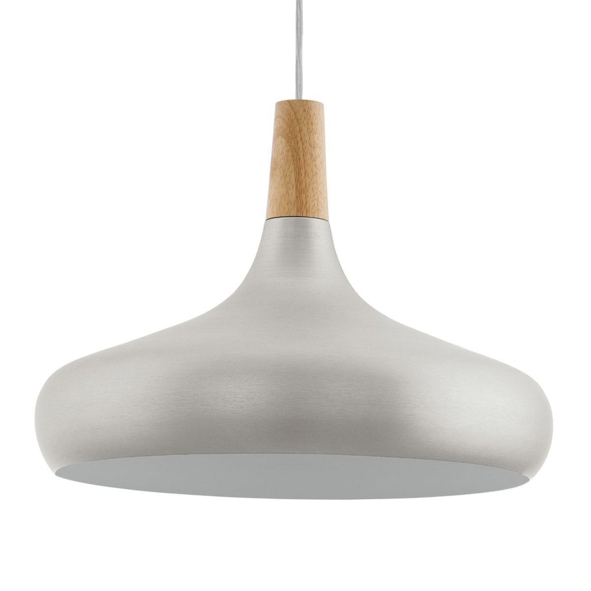 Sabinar Large Steel Pendant Light in Brushed Silver