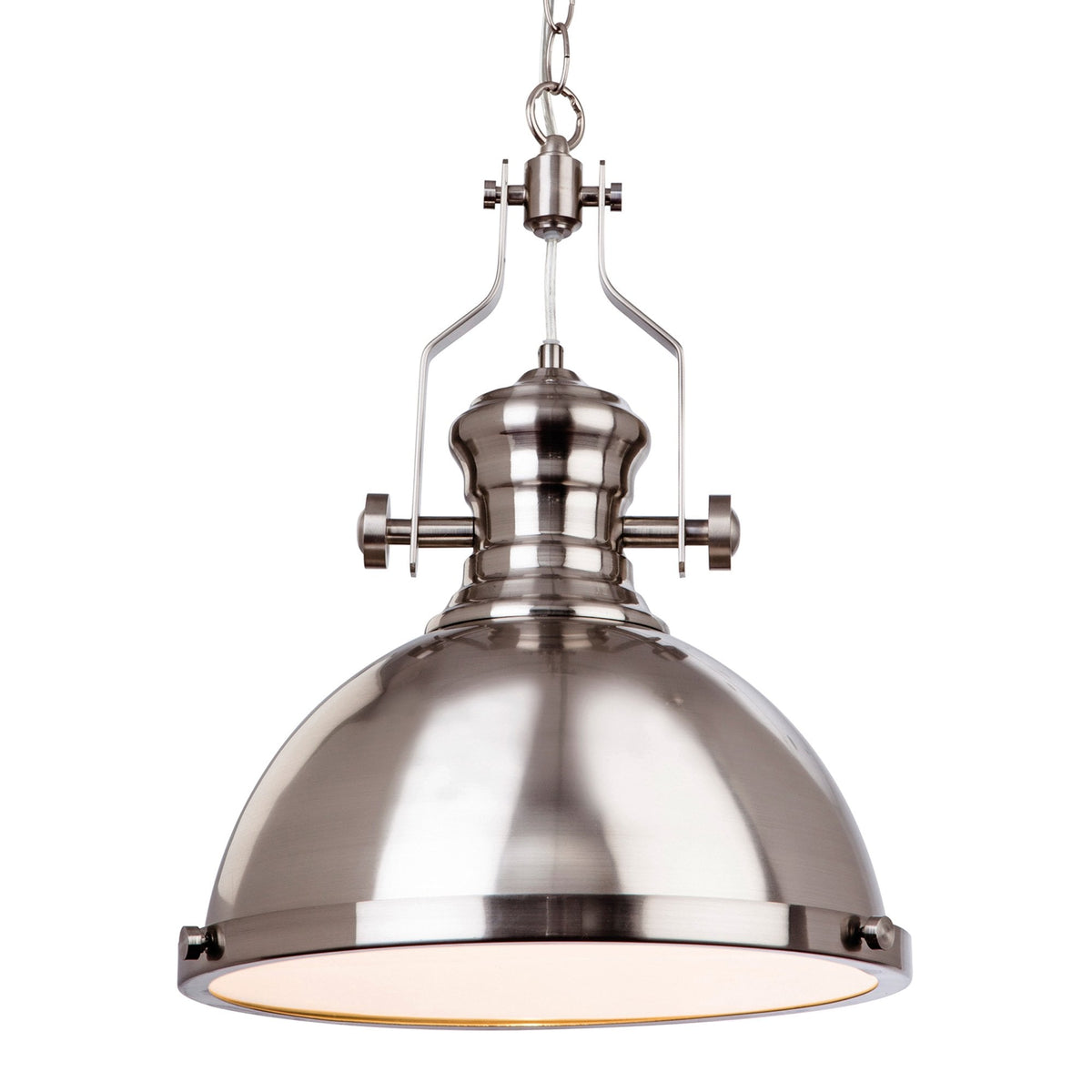 Albion Pendant Light in Brushed Steel