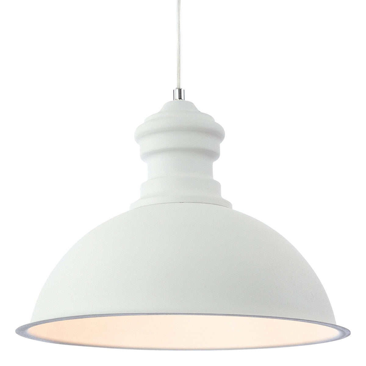 Aztec Pendant Light in Rough Sand White Finish
