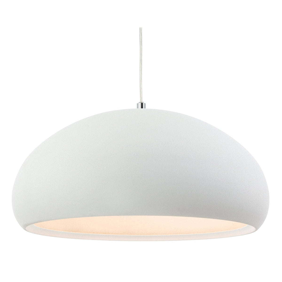 Costa Pendant Light in Rough Sand White Finish