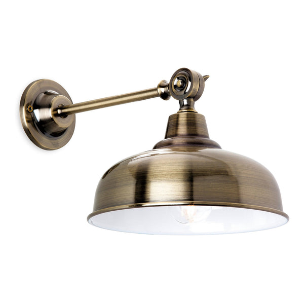 Preston Wall Light in Antique Brass