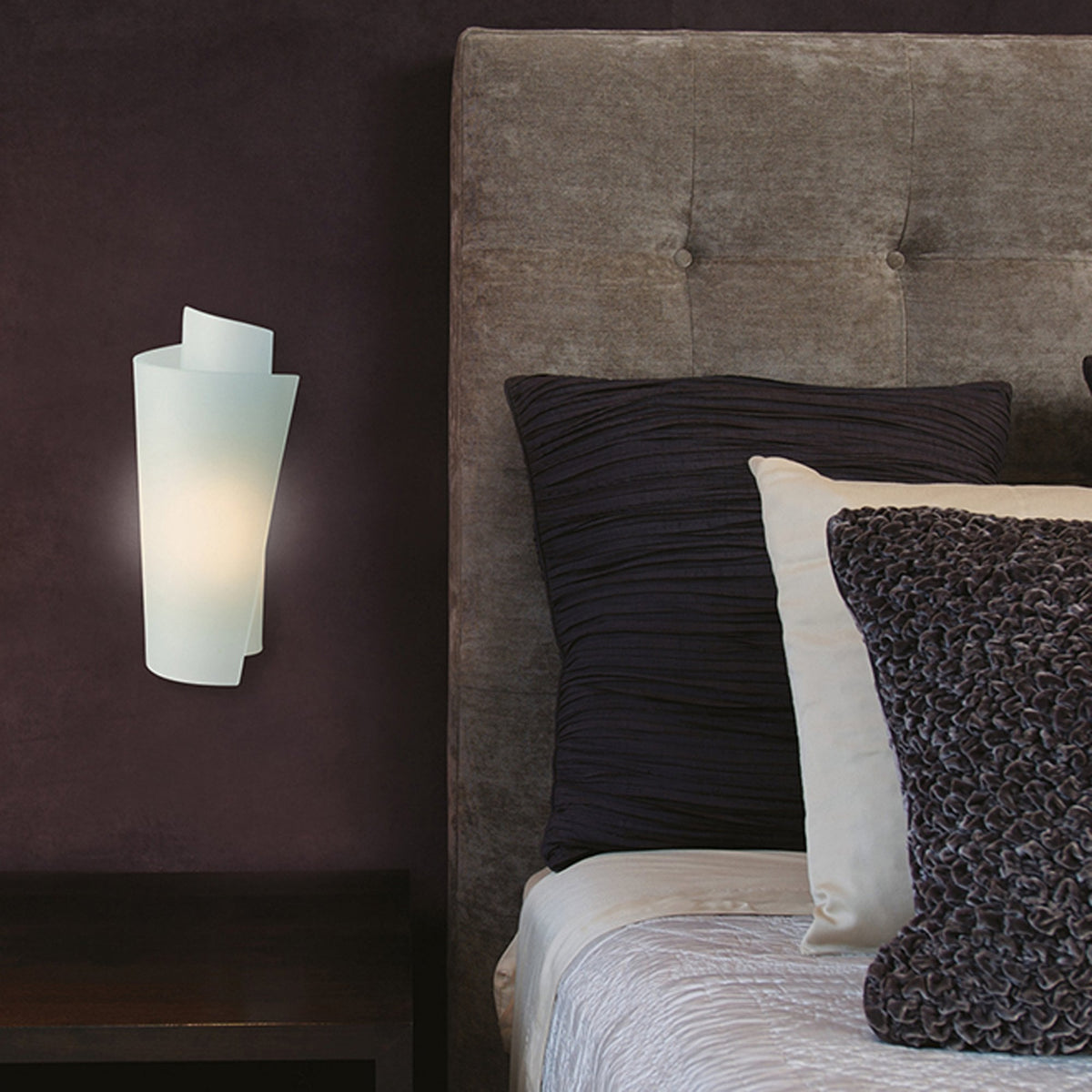 Vetro Acid Etched Glass Wall Light