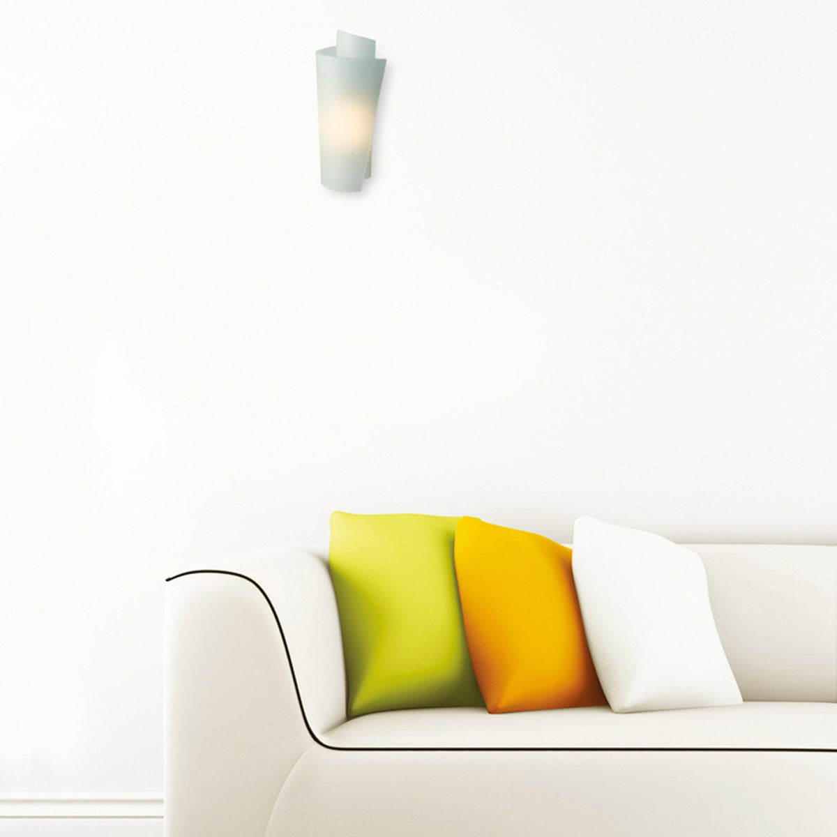 Vetro Acid Etched Glass Wall Light