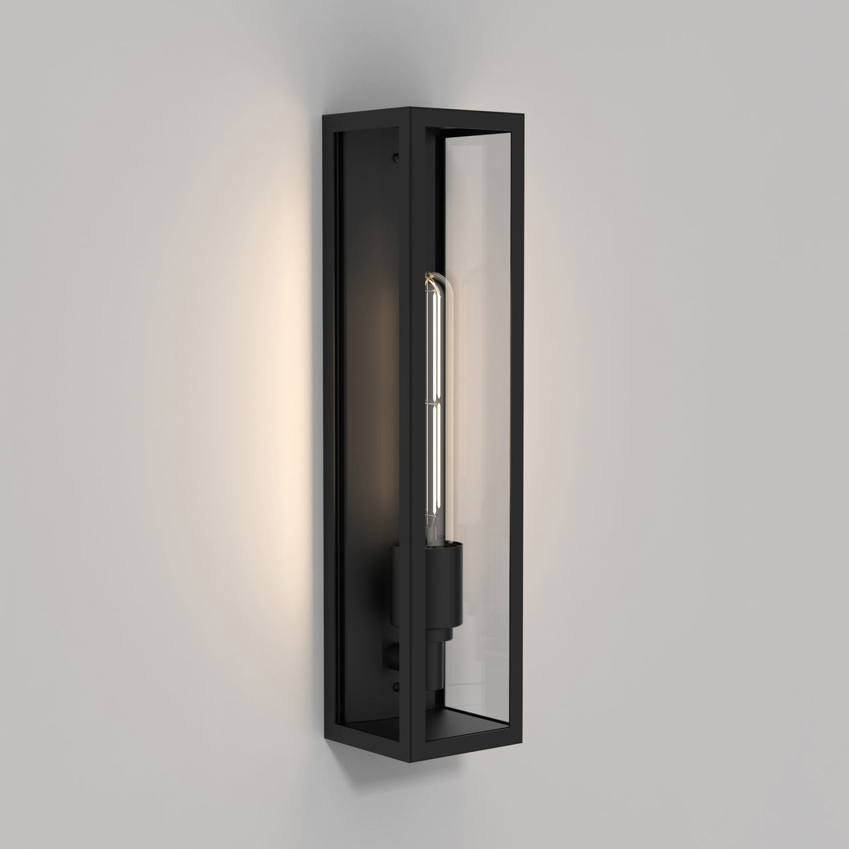 Harvard Exterior IP44 Wall Light in Matt Black