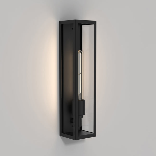 Harvard Exterior IP44 Wall Light in Matt Black
