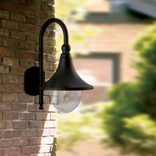 Station Outdoor IP44 Wall Light in Black