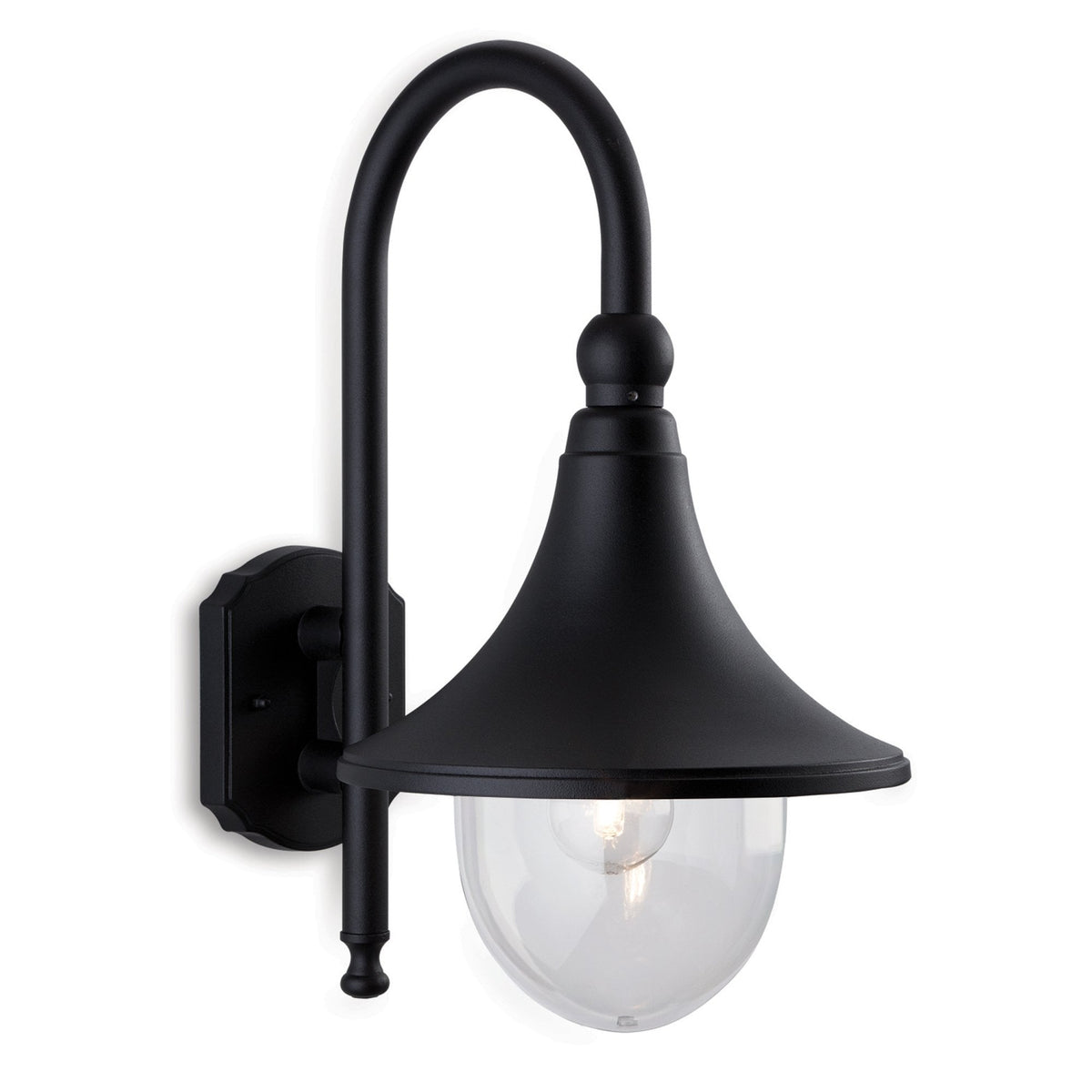 Station Outdoor IP44 Wall Light in Black