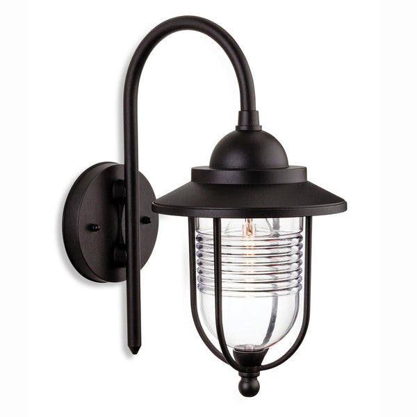 Oregon Outdoor IP44 Wall Light in Black