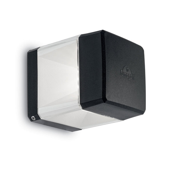 Elisa-WL Coastal 10w 4000K LED Wall Cube Light in Black