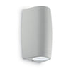 Marta 90 Coastal IP55 3.5w CCT LED Up and Down Wall Light in Grey