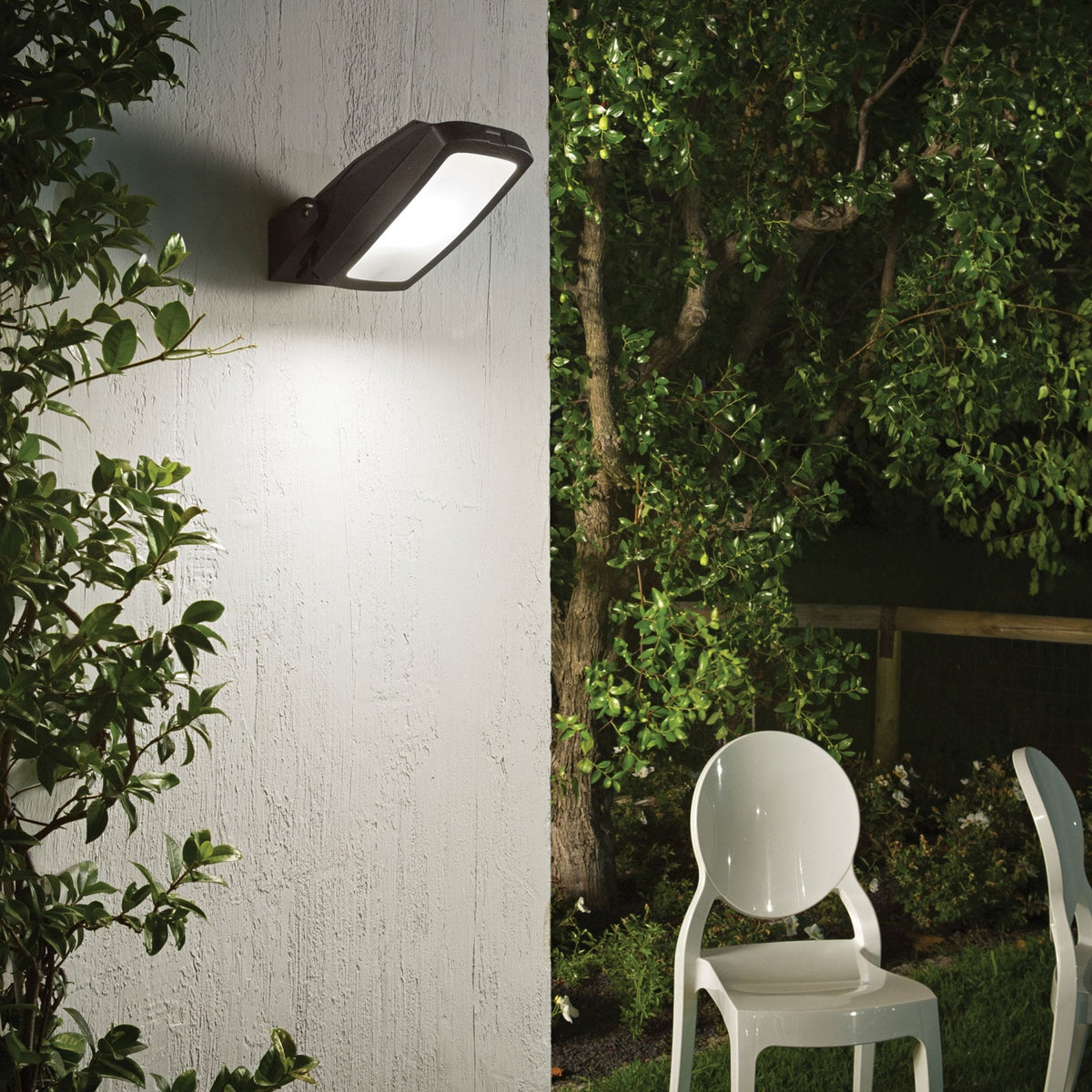 Germana Coastal Adjustable IP66 GX53 20w CCT Wall Light in Black