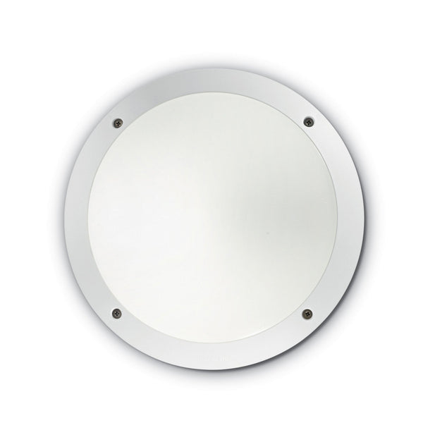 Lucia Coastal IP66 E27 Round Plain Bulkhead Light in White