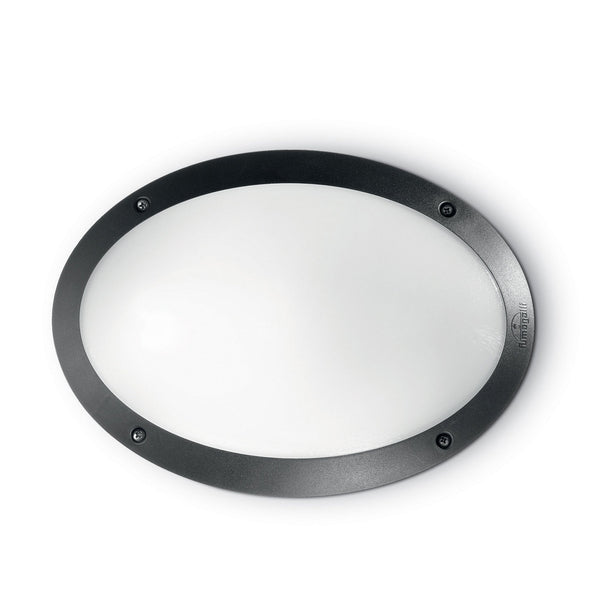 Maddi Coastal IP66 E27 Oval Bulkhead Light in Black