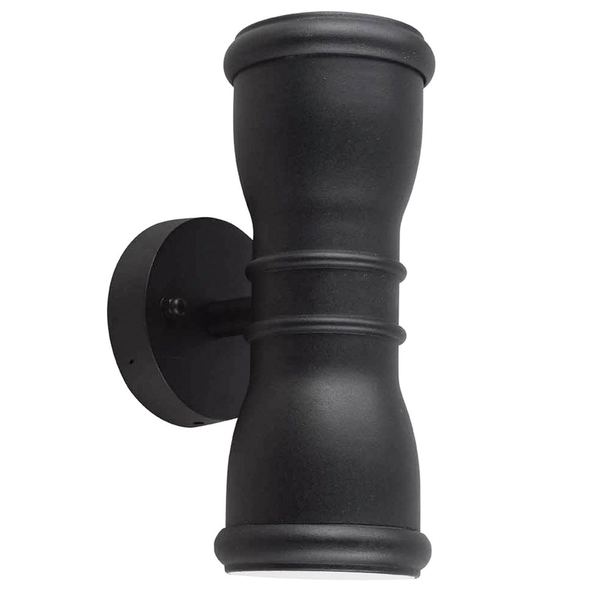 Malvern IP44 Outdoor Up and Down Wall Light in Black