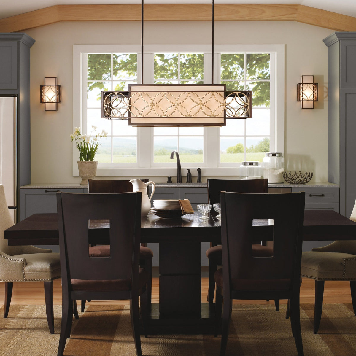 Remy Single Wall Light in Bronze and Gold