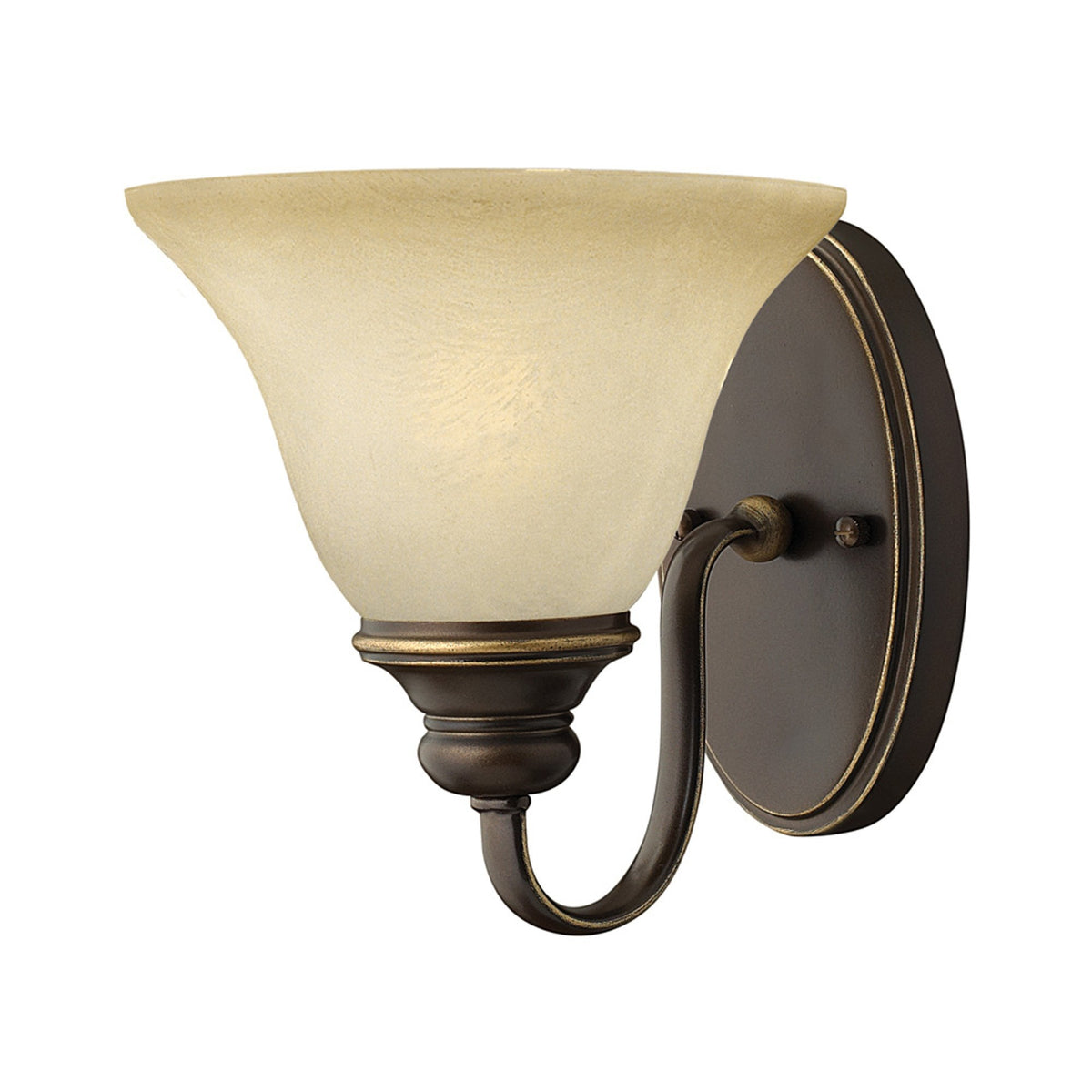 Cello Wall Light in Antique Bronze & Alabaster Glass