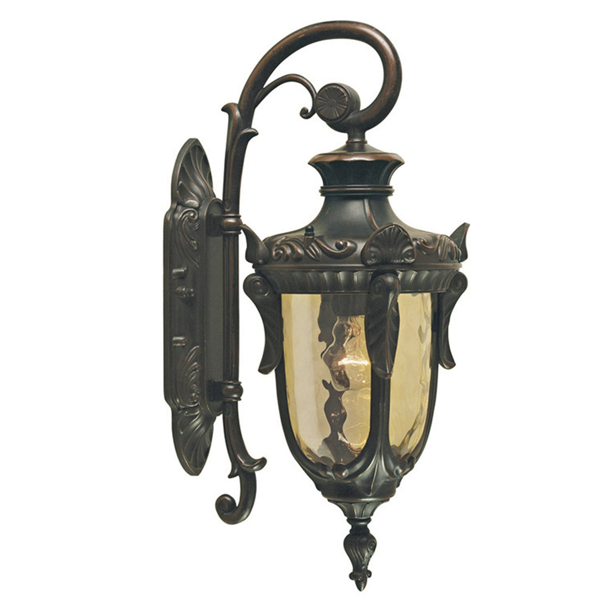 Philadelphia Down Small Outdoor Wall Lantern in Old Bronze
