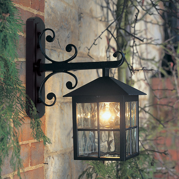 Winchester Outdoor IP43 Down Wall Lantern in Black