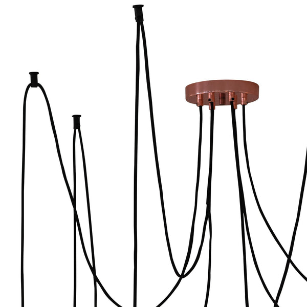 Studio 6 Light Copper Plate Pendant