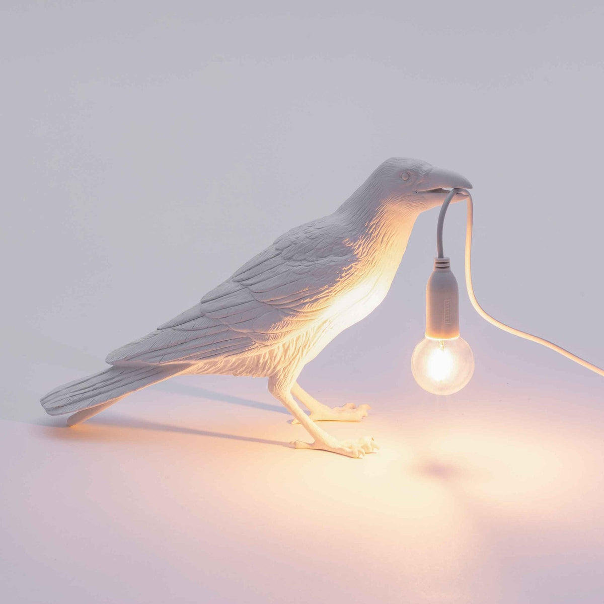 Bird Lamp Waiting Edition in White