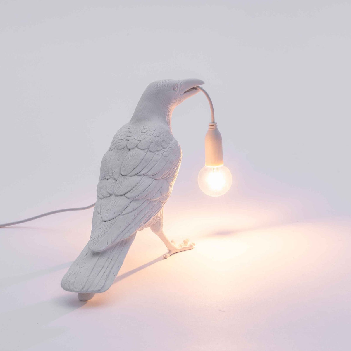 Bird Lamp Waiting Edition in White