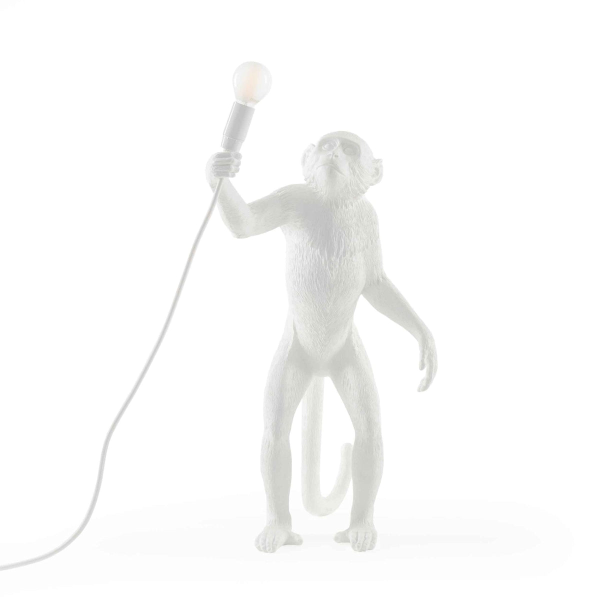 Monkey Lamp Indoor Standing Edition in White