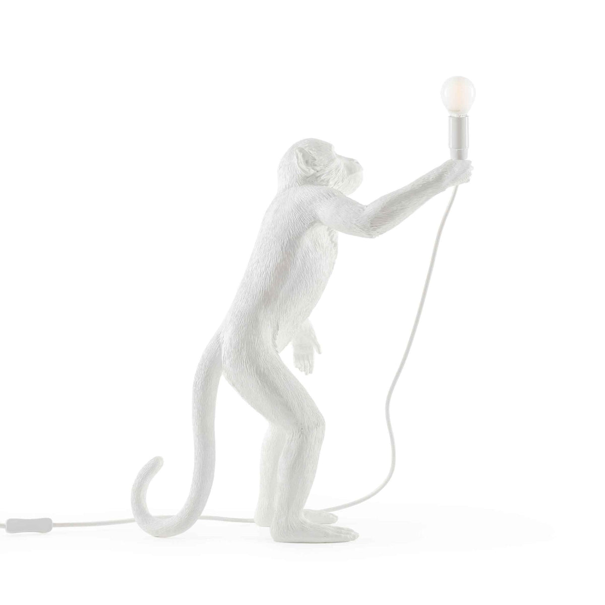 Monkey Lamp Indoor Standing Edition in White