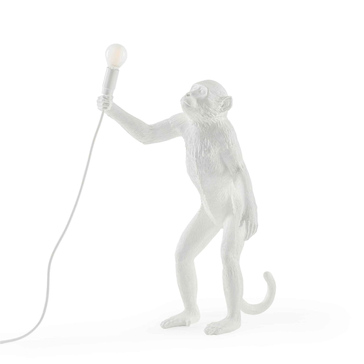 Monkey Lamp Indoor Standing Edition in White