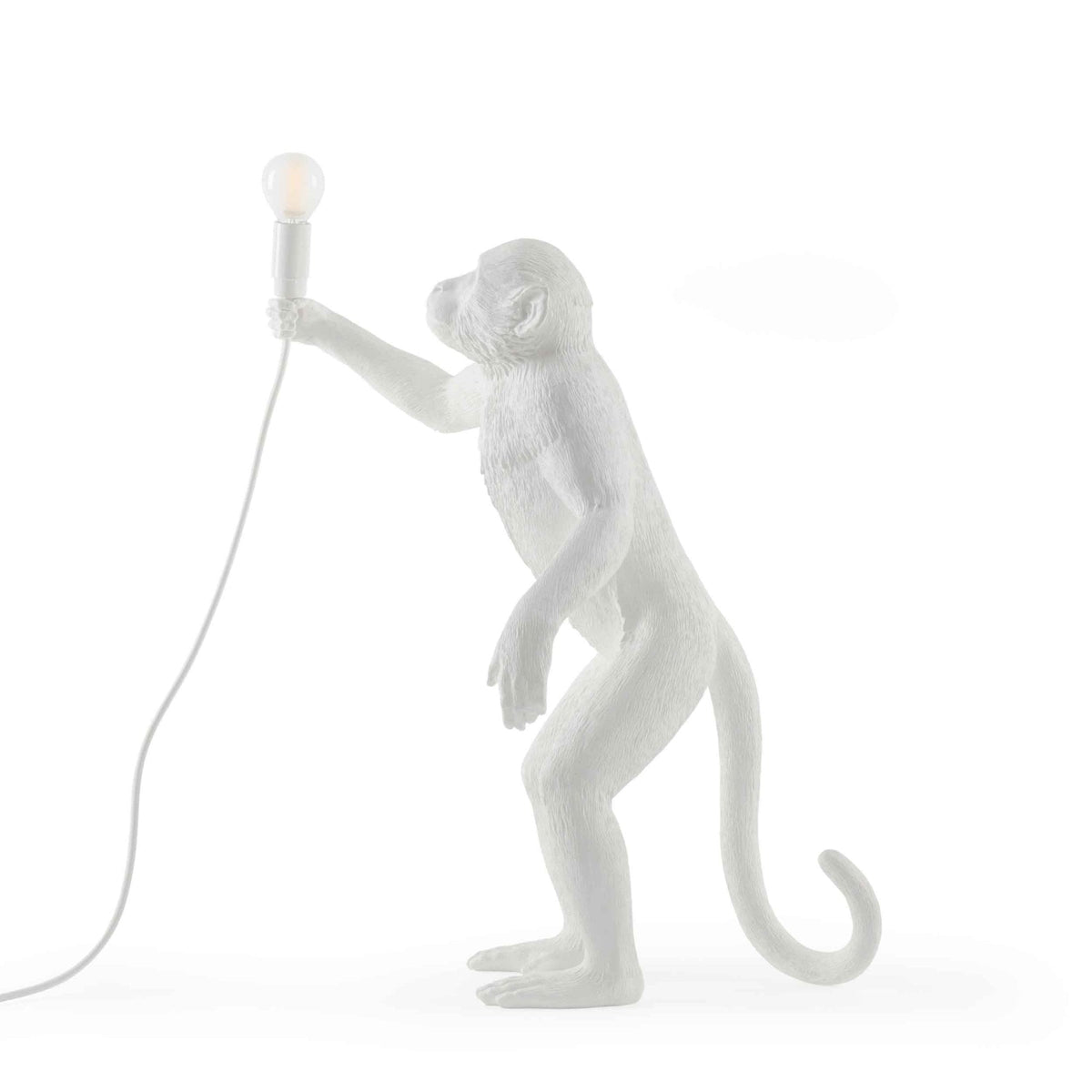 Monkey Lamp Indoor Standing Edition in White